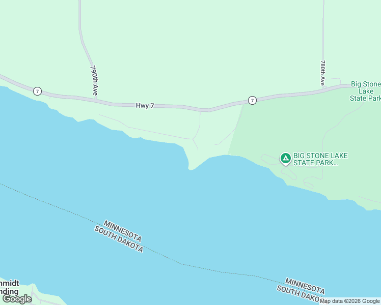 map of restaurants, bars, coffee shops, grocery stores, and more near 78547 Lovgren Woodshore Road in Ortonville