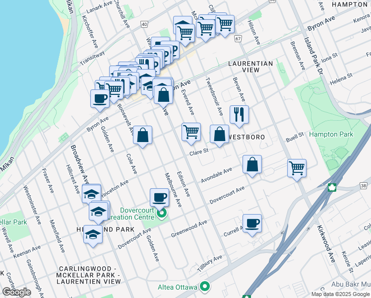 533 Churchill Avenue North, Ottawa ON Walk Score