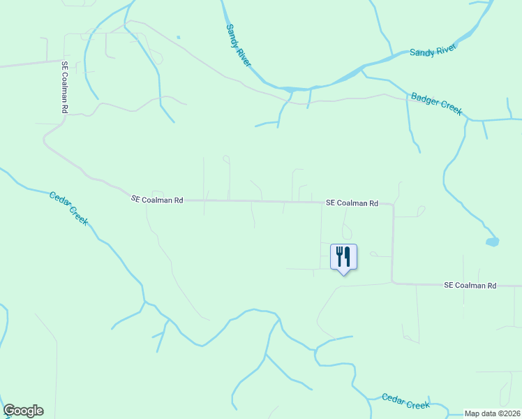 map of restaurants, bars, coffee shops, grocery stores, and more near 44420 Southeast Coalman Road in Sandy