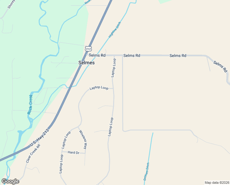 map of restaurants, bars, coffee shops, grocery stores, and more near 65 Laptop Loop in Roberts