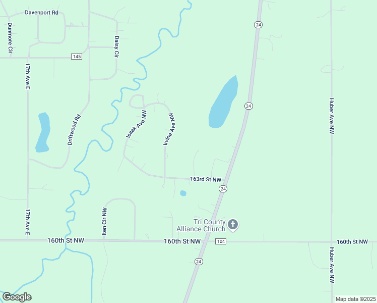 map of restaurants, bars, coffee shops, grocery stores, and more near 16321 Iresfeld Avenue Northwest in Clearwater