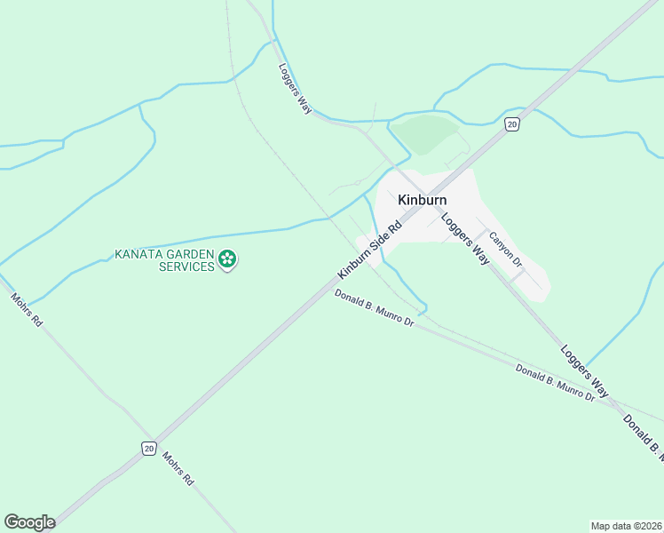 map of restaurants, bars, coffee shops, grocery stores, and more near 3145 Kinburn Side Road in Kinburn