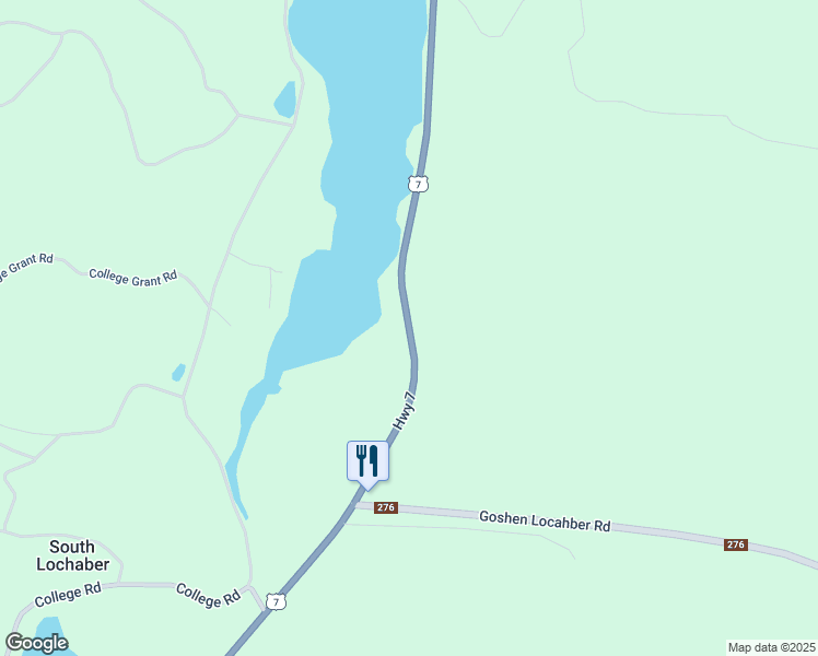 map of restaurants, bars, coffee shops, grocery stores, and more near 16331 Nova Scotia Trunk 7 in Goshen