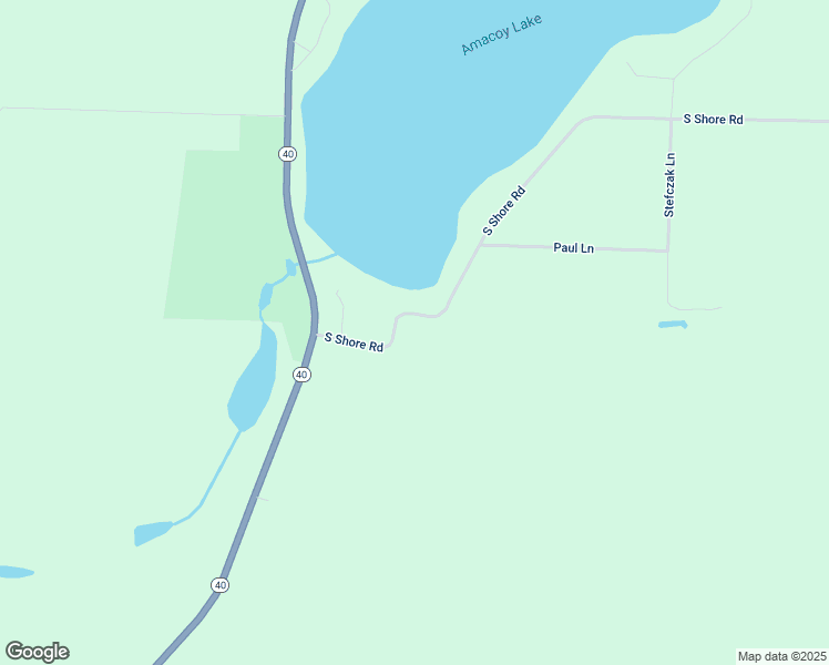 map of restaurants, bars, coffee shops, grocery stores, and more near W12517 South Shore Road in Bruce