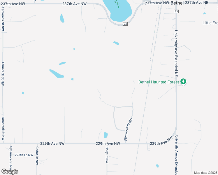 map of restaurants, bars, coffee shops, grocery stores, and more near 383 231st Avenue Northwest in Saint Francis