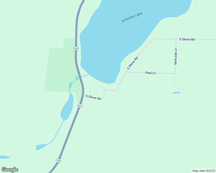 map of restaurants, bars, coffee shops, grocery stores, and more near W12517 South Shore Road in Bruce
