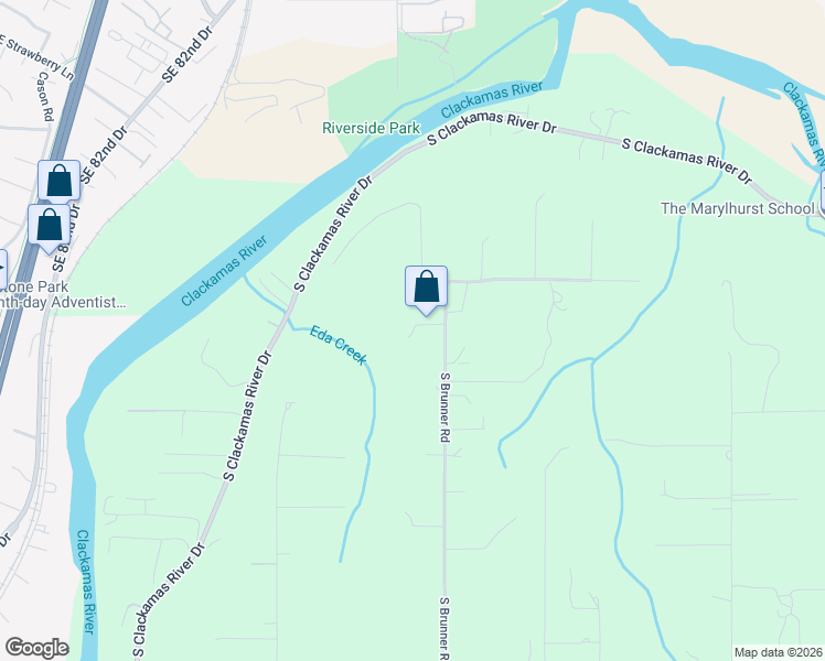 map of restaurants, bars, coffee shops, grocery stores, and more near in Oregon City