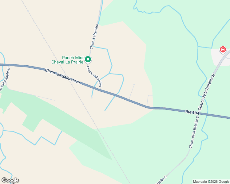 map of restaurants, bars, coffee shops, grocery stores, and more near 5455 Chemin de Saint-Jean in La Prairie