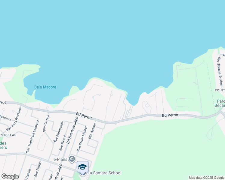 map of restaurants, bars, coffee shops, grocery stores, and more near 76 Rue du Marais in Notre-Dame-De-L'Ã�Le-Perrot