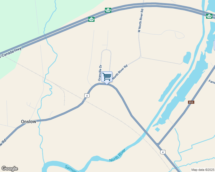 map of restaurants, bars, coffee shops, grocery stores, and more near 660 Onslow Road in Upper Onslow