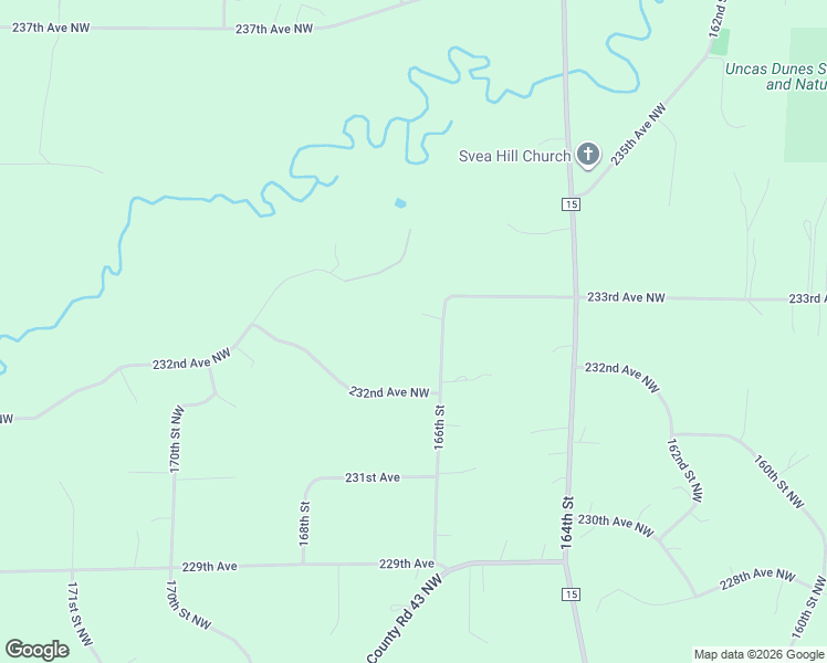 map of restaurants, bars, coffee shops, grocery stores, and more near 16594 233rd Avenue Northwest in Big Lake