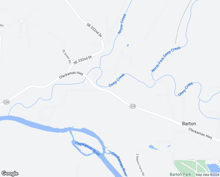 map of restaurants, bars, coffee shops, grocery stores, and more near 23853 Oregon 224 in Boring
