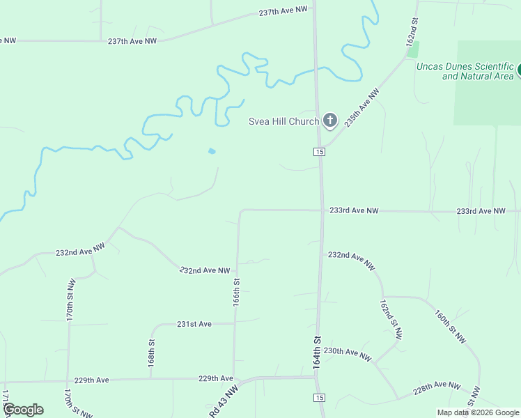 map of restaurants, bars, coffee shops, grocery stores, and more near 16594 233rd Avenue Northwest in Big Lake