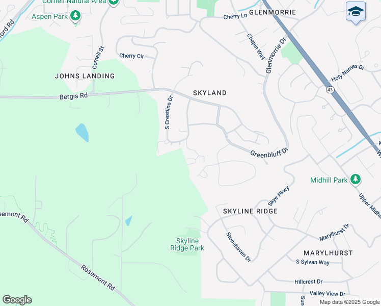 map of restaurants, bars, coffee shops, grocery stores, and more near 1142 Crestline Court in Lake Oswego