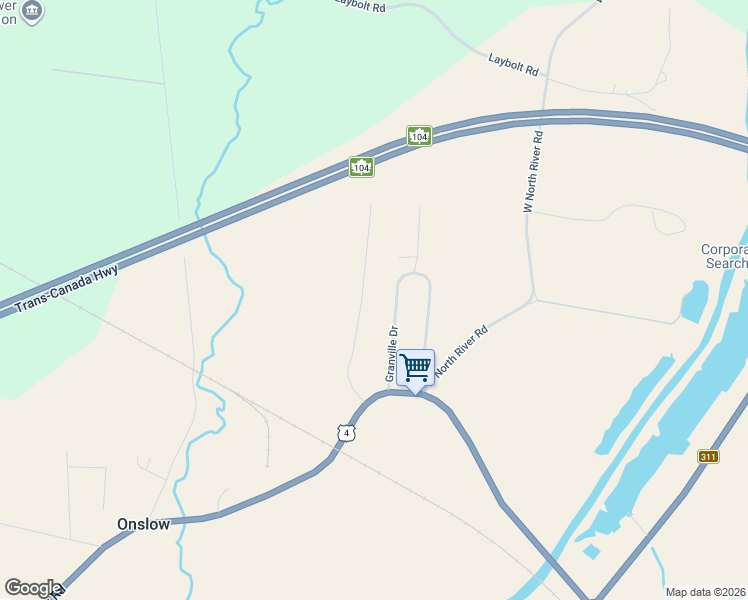 map of restaurants, bars, coffee shops, grocery stores, and more near 82 Sunrise Court in Upper Onslow