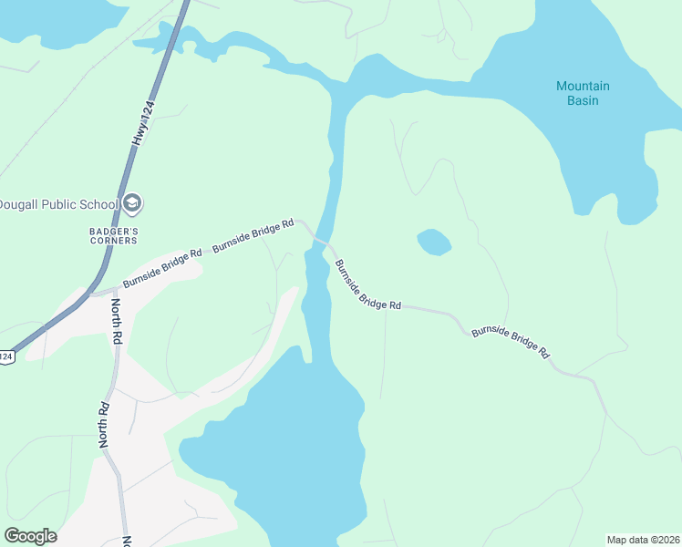 map of restaurants, bars, coffee shops, grocery stores, and more near 25 Burnside Bridge Road in Parry Sound