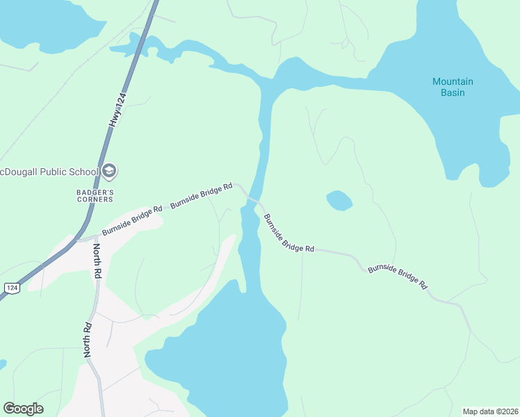 map of restaurants, bars, coffee shops, grocery stores, and more near 25 Burnside Bridge Road in Parry Sound