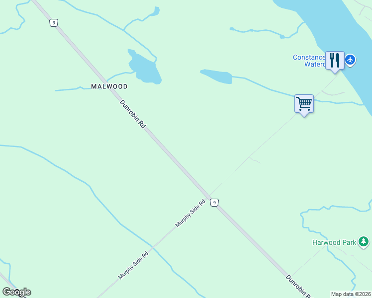 map of restaurants, bars, coffee shops, grocery stores, and more near 2120 Dunrobin Road in Dunrobin