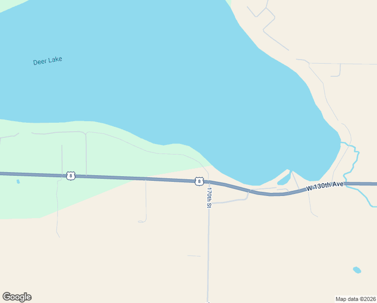 map of restaurants, bars, coffee shops, grocery stores, and more near 1719 South Deer Lake Circle in Saint Croix Falls