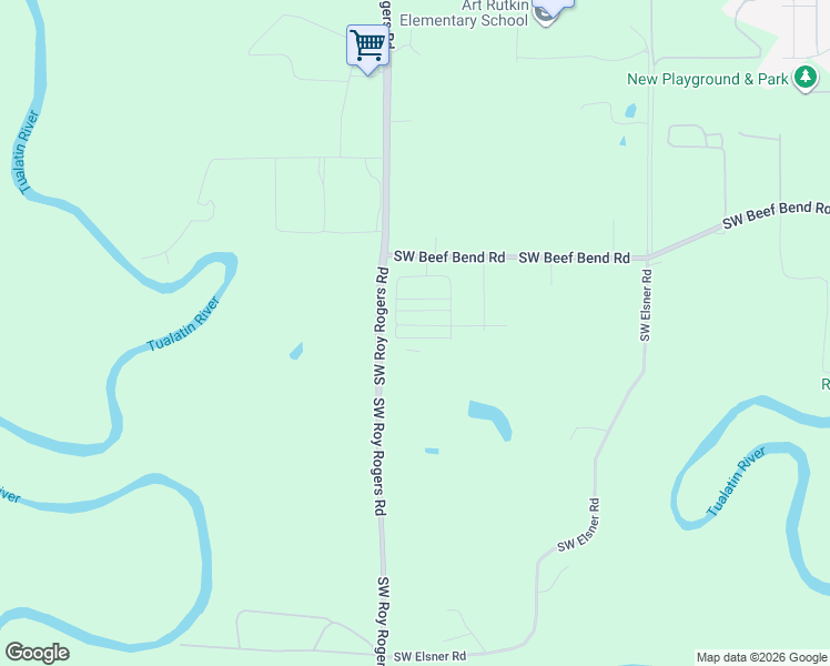 map of restaurants, bars, coffee shops, grocery stores, and more near 16872 Southwest Pomelo Drive in King City