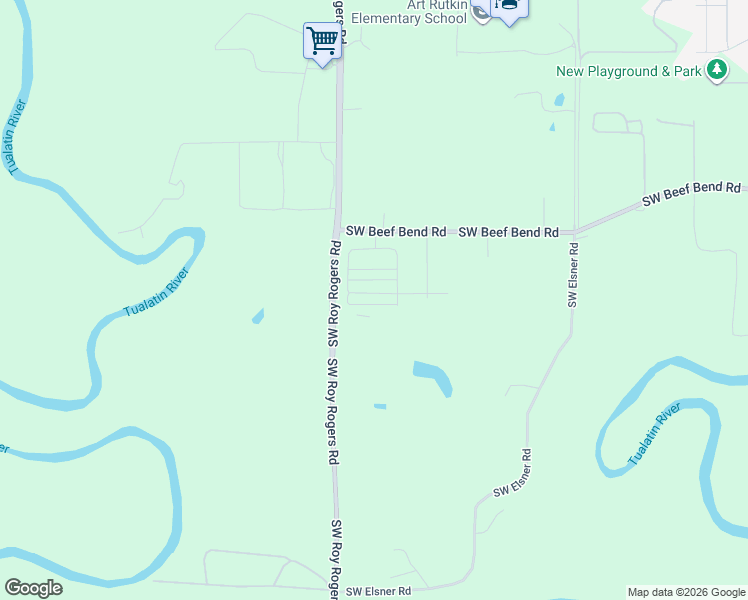 map of restaurants, bars, coffee shops, grocery stores, and more near 16836 Southwest Pomelo Drive in King City
