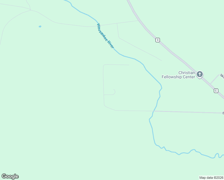 map of restaurants, bars, coffee shops, grocery stores, and more near W8360 Bielak Road in Wausaukee