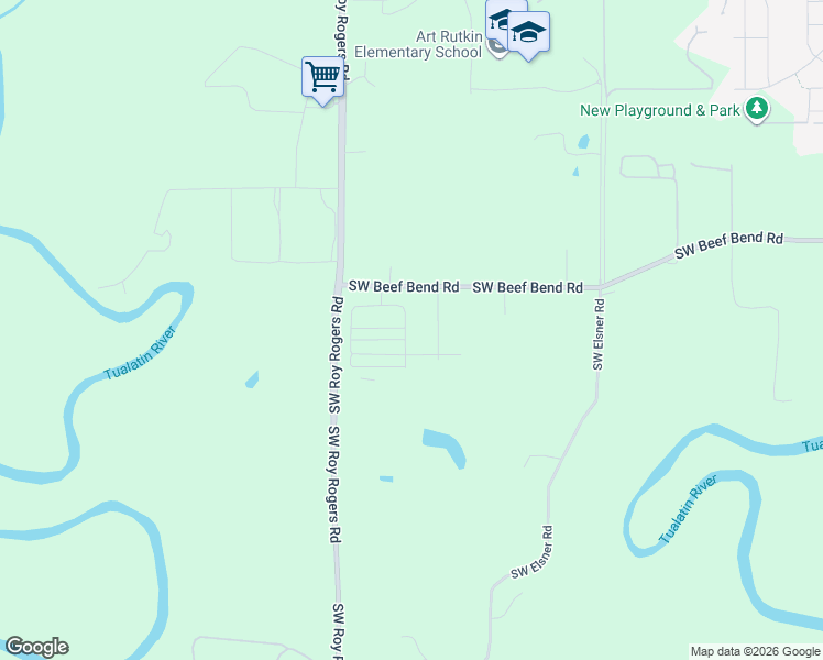 map of restaurants, bars, coffee shops, grocery stores, and more near 16668 Southwest Gypsum Way in King City