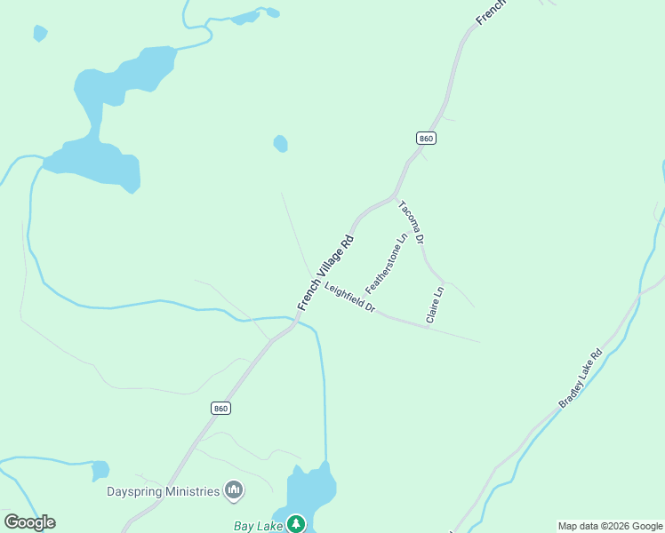 map of restaurants, bars, coffee shops, grocery stores, and more near 204 French Village Road in Quispamsis