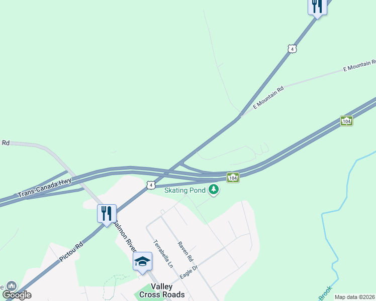 map of restaurants, bars, coffee shops, grocery stores, and more near 777 Pictou Road in East Mountain