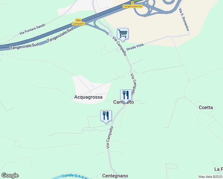 map of restaurants, bars, coffee shops, grocery stores, and more near 1b Via Acquagrossa in Acquagrossa