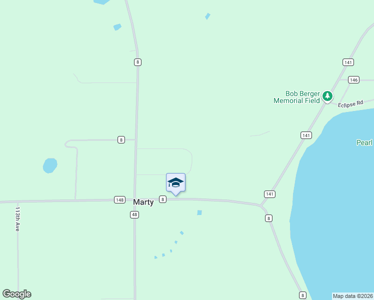map of restaurants, bars, coffee shops, grocery stores, and more near 10608 Marty View Circle in Kimball