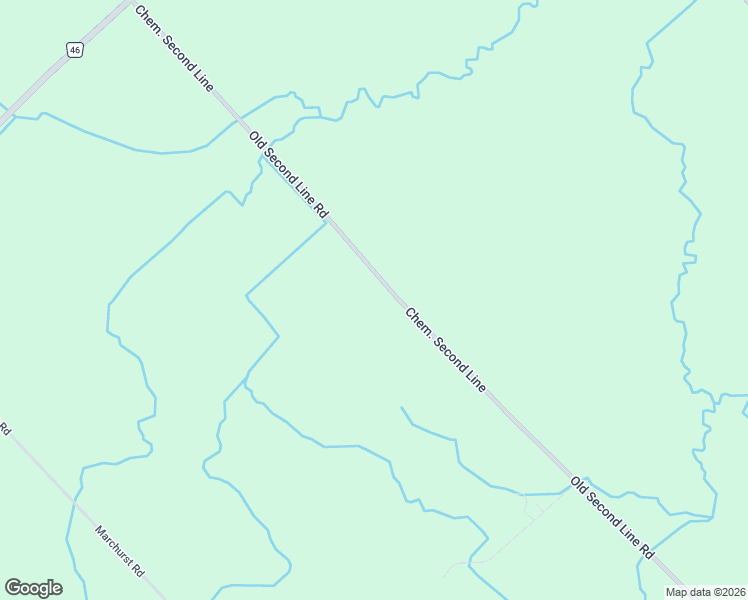 map of restaurants, bars, coffee shops, grocery stores, and more near 2575 Second Line Road in Ottawa