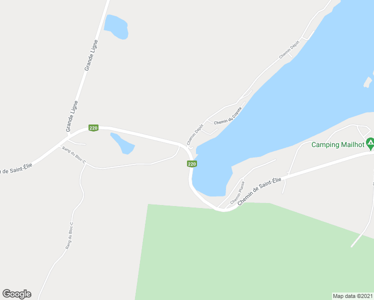 map of restaurants, bars, coffee shops, grocery stores, and more near 1 Chemin Dépôt in Orford