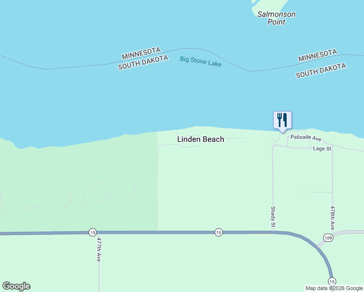map of restaurants, bars, coffee shops, grocery stores, and more near 47770 Linden Beach Road in Corona