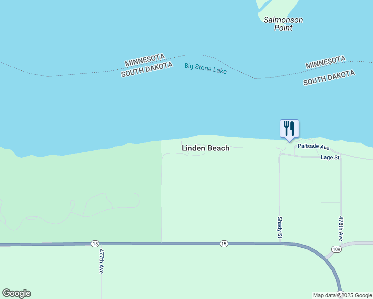 map of restaurants, bars, coffee shops, grocery stores, and more near 47770 Linden Beach Road in Corona