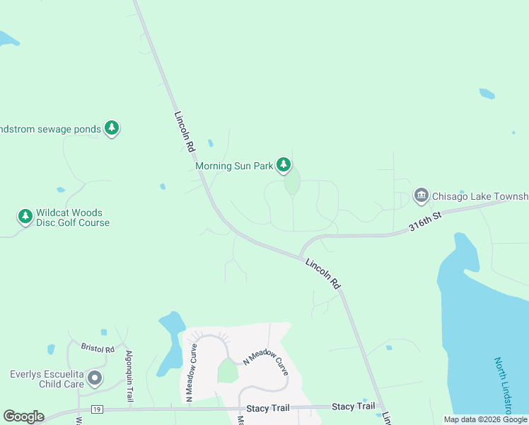 map of restaurants, bars, coffee shops, grocery stores, and more near 31746 Mcguire Trail in Lindstrom
