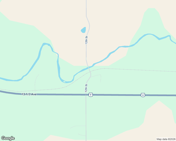 map of restaurants, bars, coffee shops, grocery stores, and more near 1382 12th Street in Barron