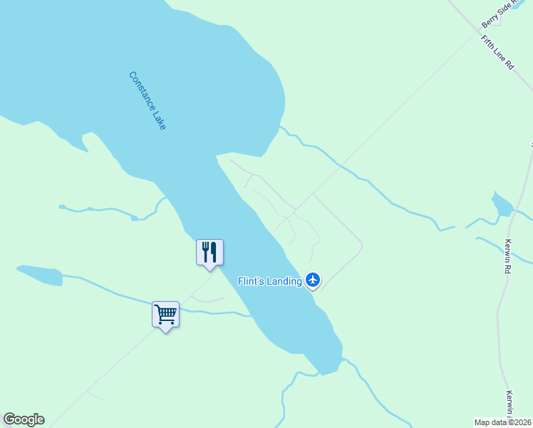 map of restaurants, bars, coffee shops, grocery stores, and more near 871 Berry Side Road in Dunrobin