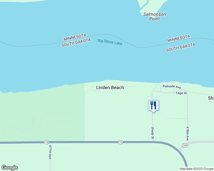 map of restaurants, bars, coffee shops, grocery stores, and more near 47770 Linden Beach Road in Corona