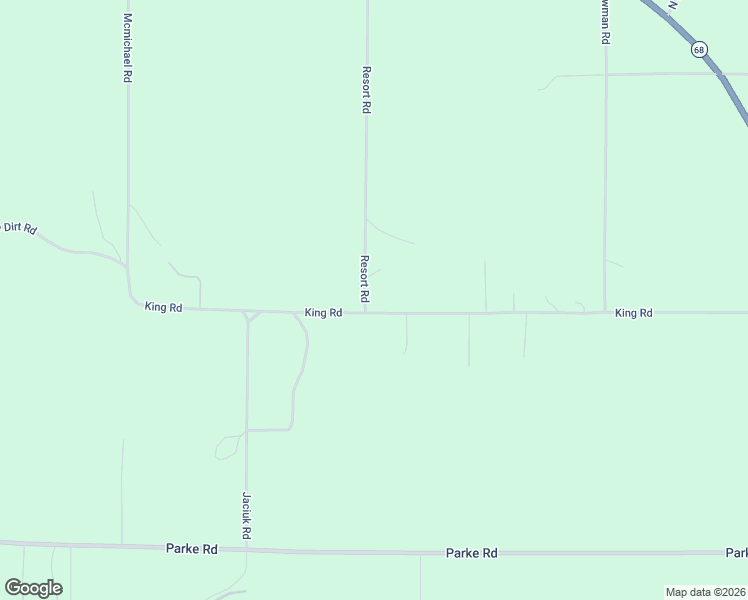 map of restaurants, bars, coffee shops, grocery stores, and more near 3981 Resort Road in Alanson