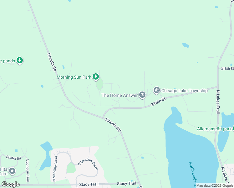 map of restaurants, bars, coffee shops, grocery stores, and more near 11952 Mayview Curve in Lindstrom