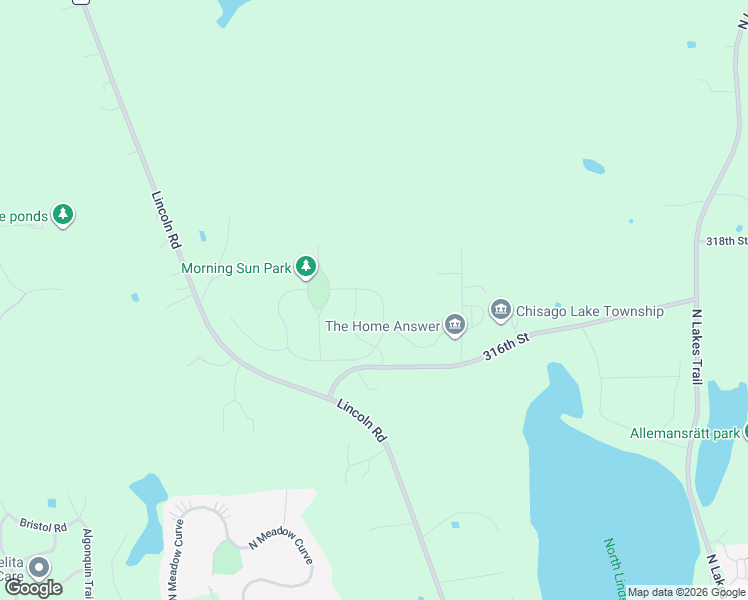 map of restaurants, bars, coffee shops, grocery stores, and more near 11952 Mayview Curve in Lindstrom