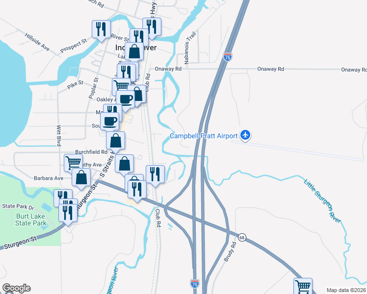 map of restaurants, bars, coffee shops, grocery stores, and more near 3999 Victor Dr in Tuscarora Township