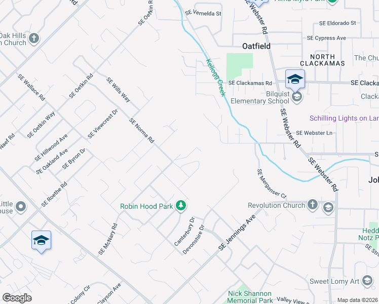 map of restaurants, bars, coffee shops, grocery stores, and more near 6313 SE Chloe Rose Way in Milwaukie