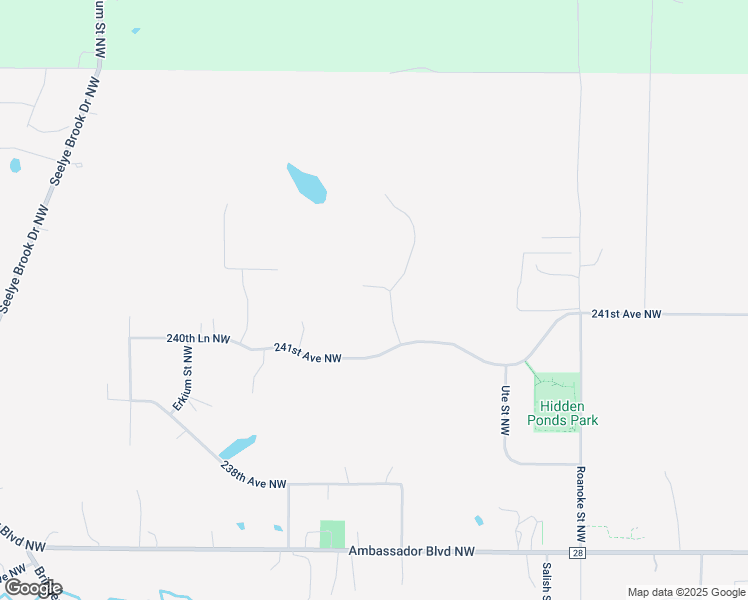map of restaurants, bars, coffee shops, grocery stores, and more near 5144 241st Court Northwest in Saint Francis