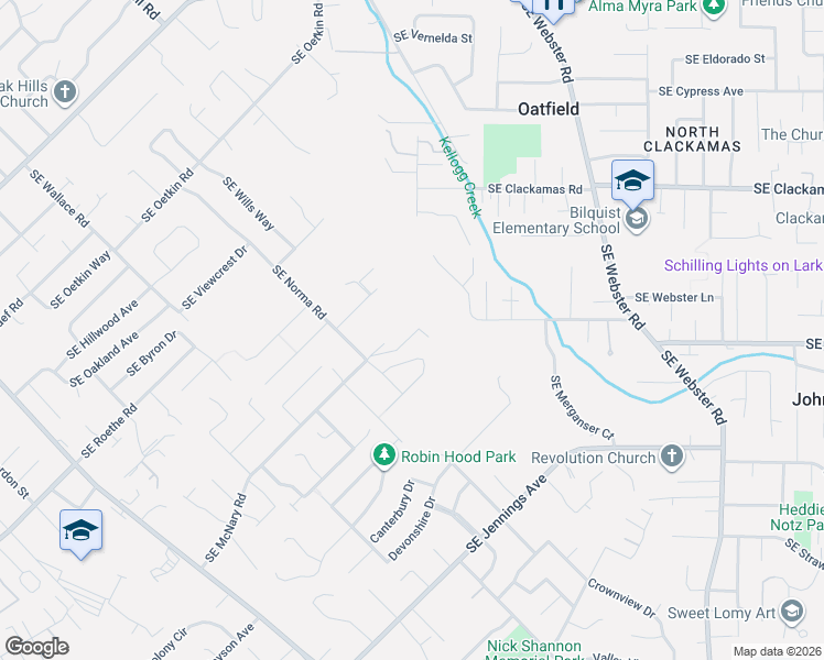 map of restaurants, bars, coffee shops, grocery stores, and more near 6325 SE Chloe Rose Way in Milwaukie