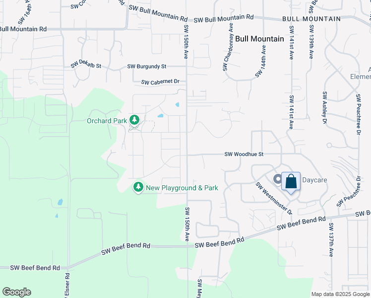 map of restaurants, bars, coffee shops, grocery stores, and more near 15094 Southwest Deepbrook Lane in Tigard