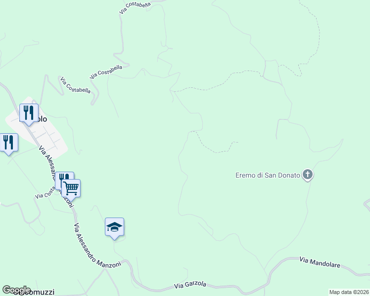 map of restaurants, bars, coffee shops, grocery stores, and more near 2 Via Fagnini in Provincia di Vicenza