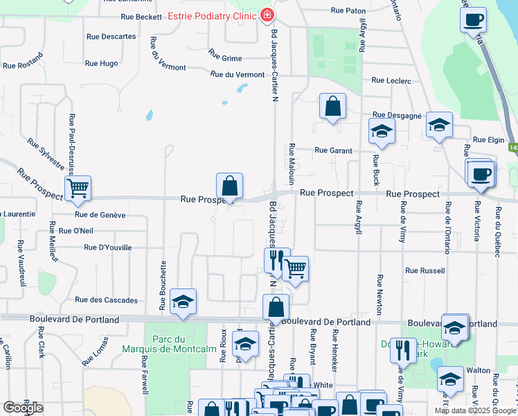 1850 Rue Prospect, Sherbrooke QC Walk Score