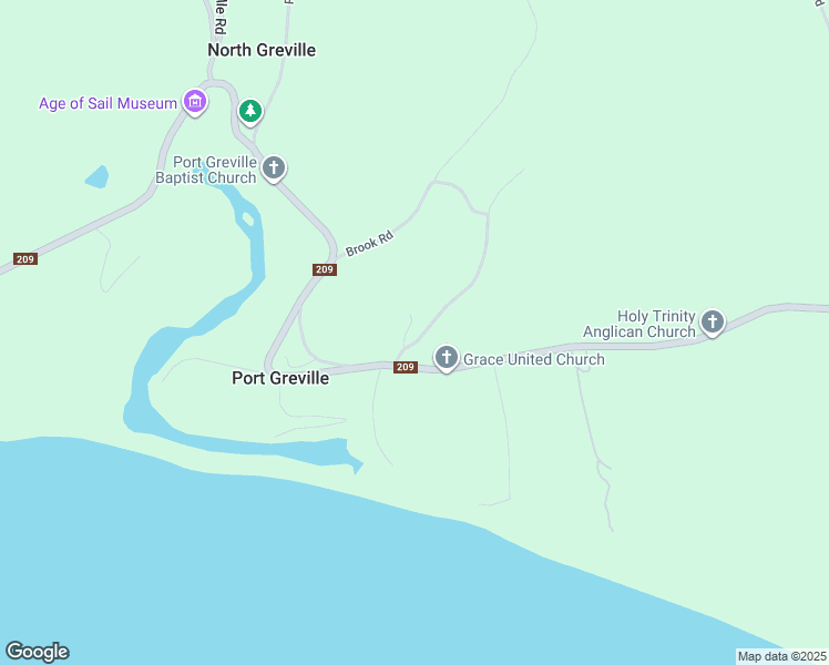 map of restaurants, bars, coffee shops, grocery stores, and more near 212 Brook Road in Parrsboro